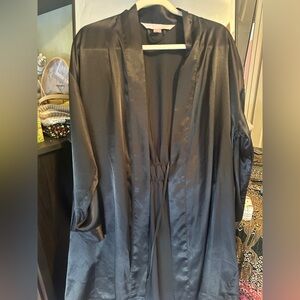 Vintage Victoria’s Secret Black Satin Robe